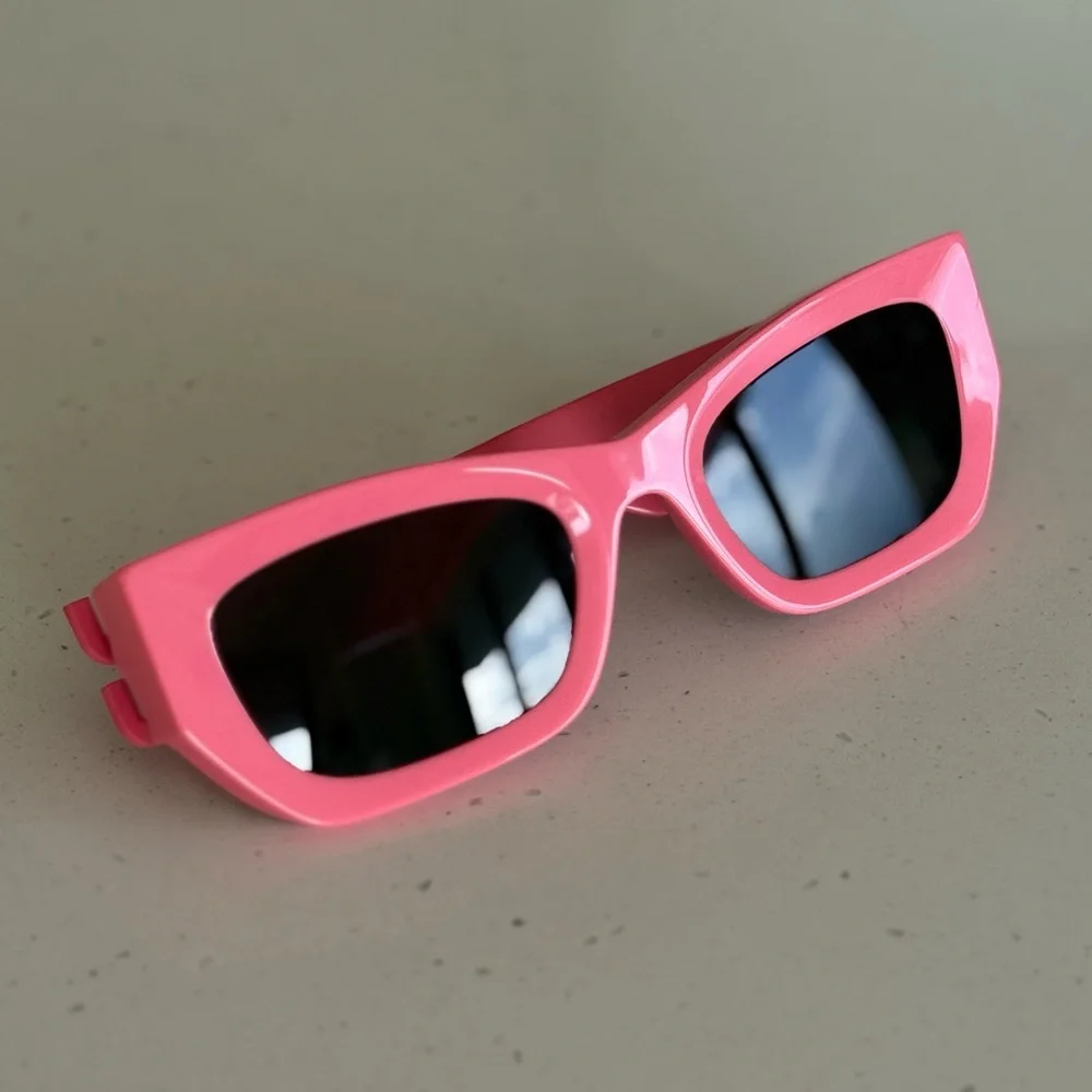 Miu Miu Eyewear Rectangle Frame Sunglasses Pink - Picture 5 of 12
